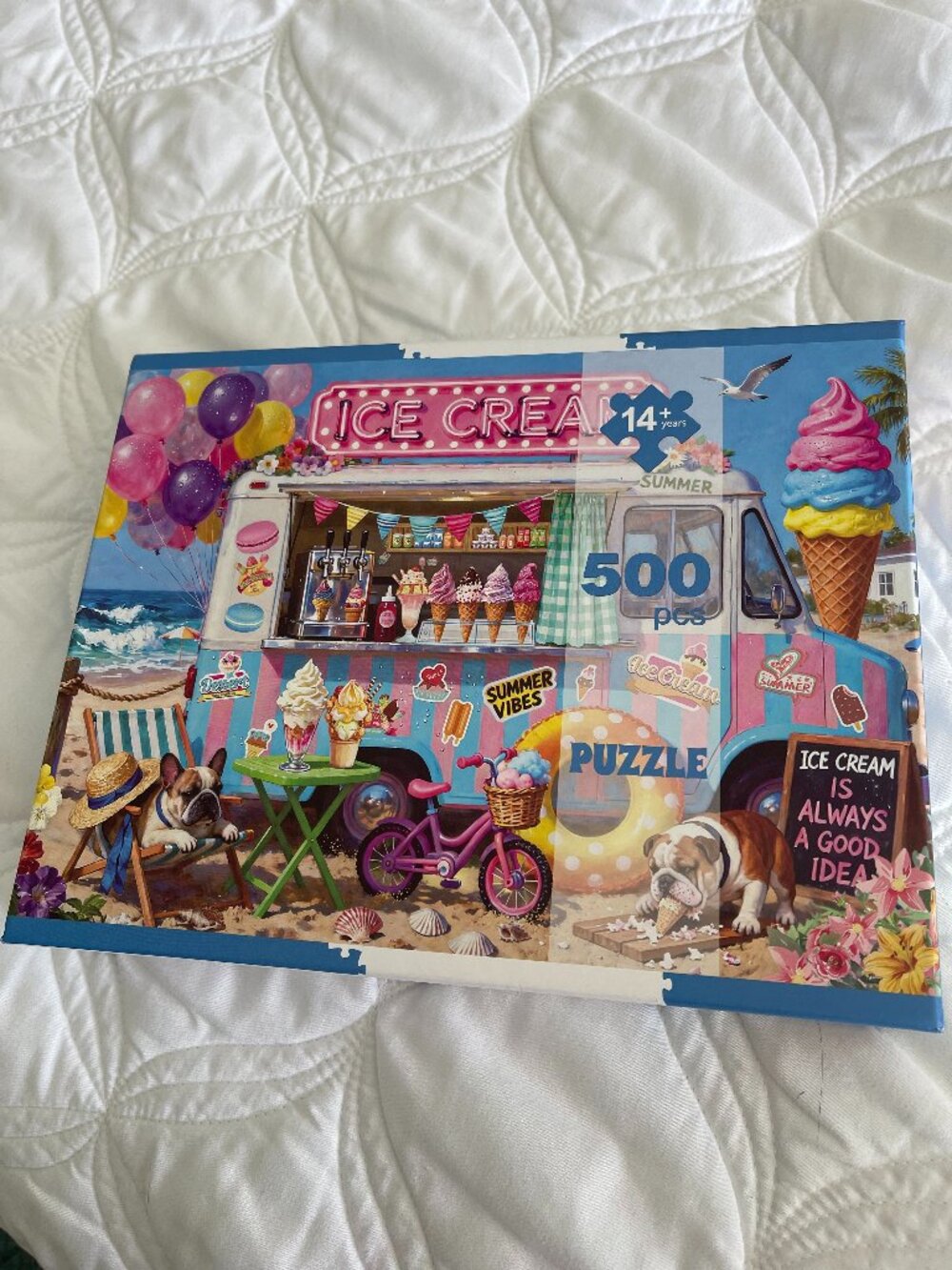 500 Piece Jigsaw Puzzle for Adults - Beach Ice Cream Truck 